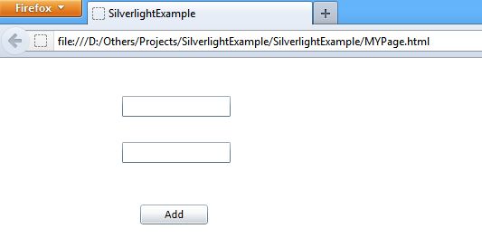 Open the html file via browser